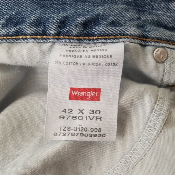 Wrangler Mens Jeans Regular Fit 42/30 Work Casual - Picture 4 of 8